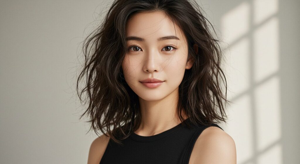 20代髪がバサついている女性-2